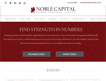 Tablet Screenshot of noblecapital.com